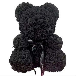 Black Rose Teddy Bear 🧸